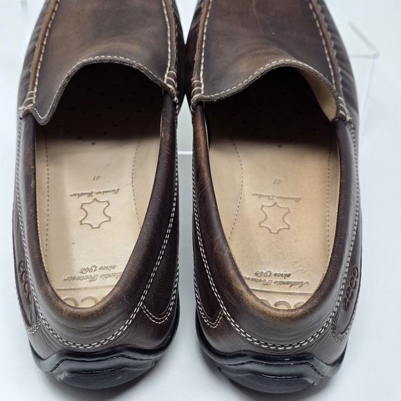 Ecco Men's Classic Moc 2.0 Venetian Leather Loafers Coffee Size 41 EU/7-7.5 US - Picture 9 of 13